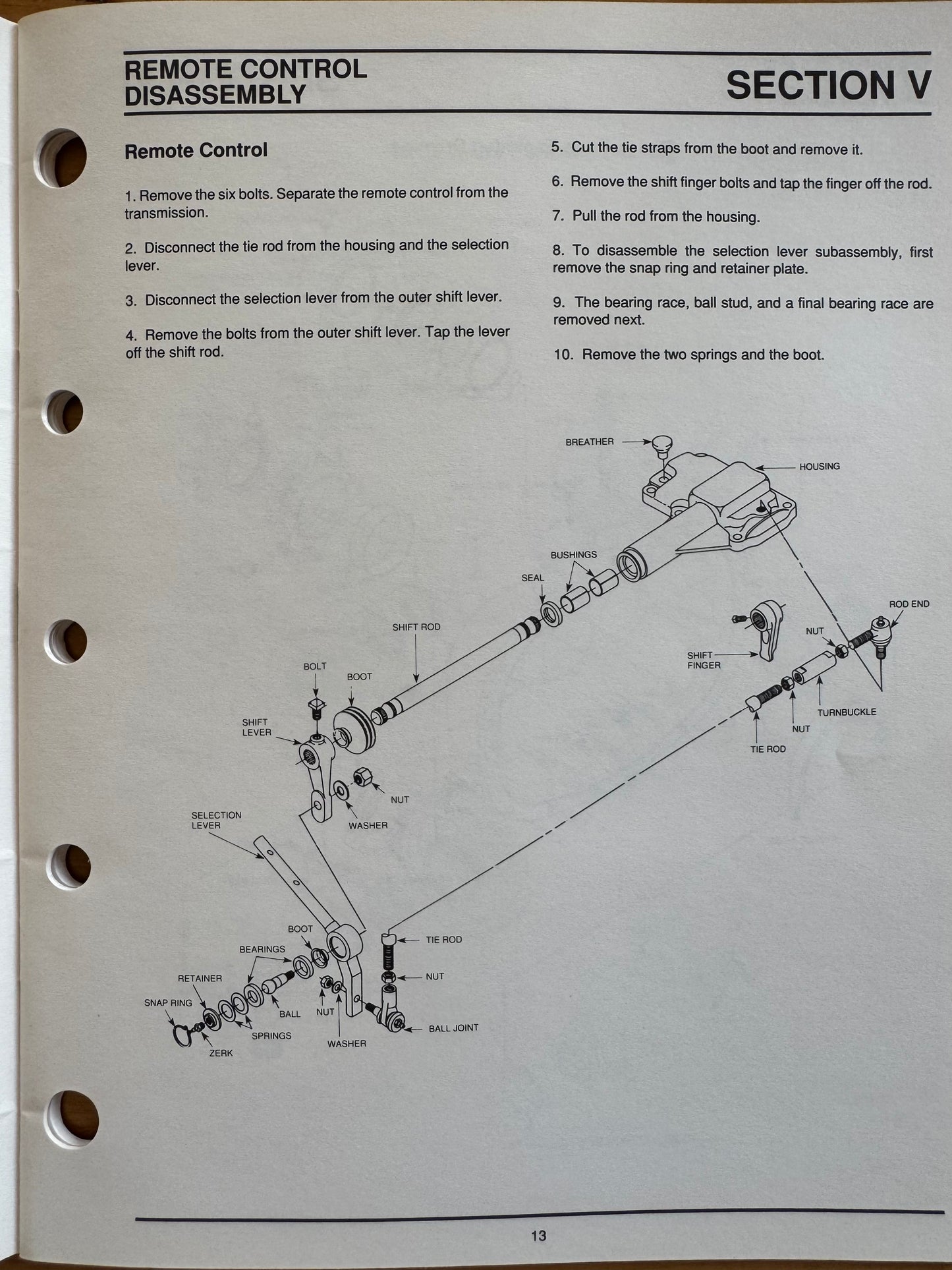 Spicer PSO100-10S, PSO125-10S, PSO140-10S, PSO150-10S models 10 speed transmission service manual - physical product