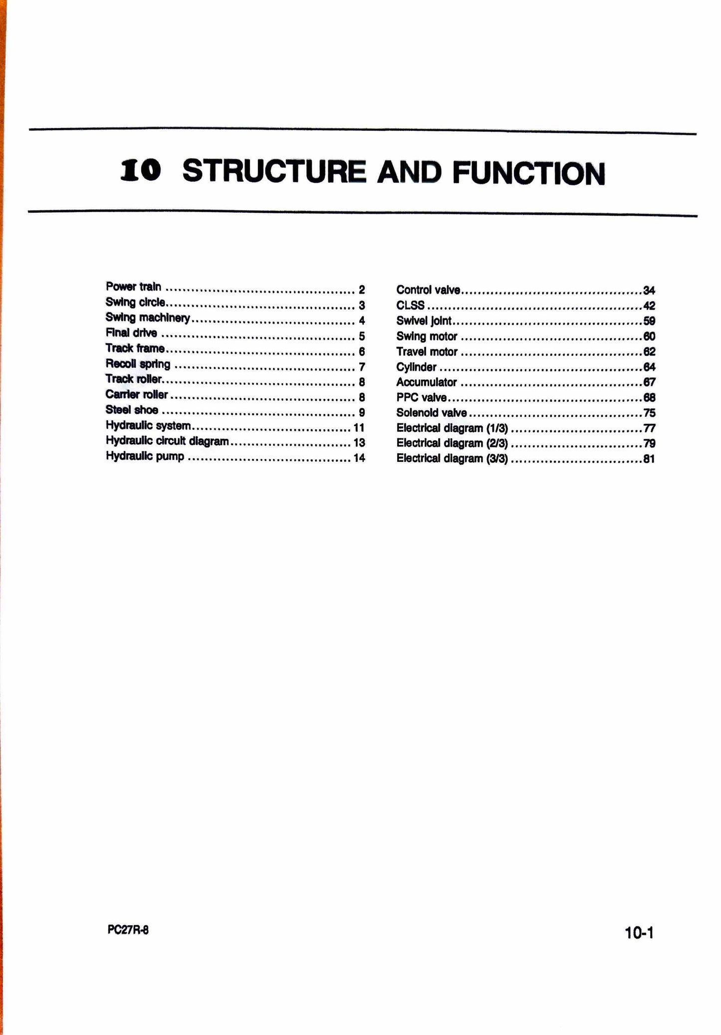 Komatsu PC27R-8 Deluxe hydraulic excavator Shop Manual WEBM003800 - digital version