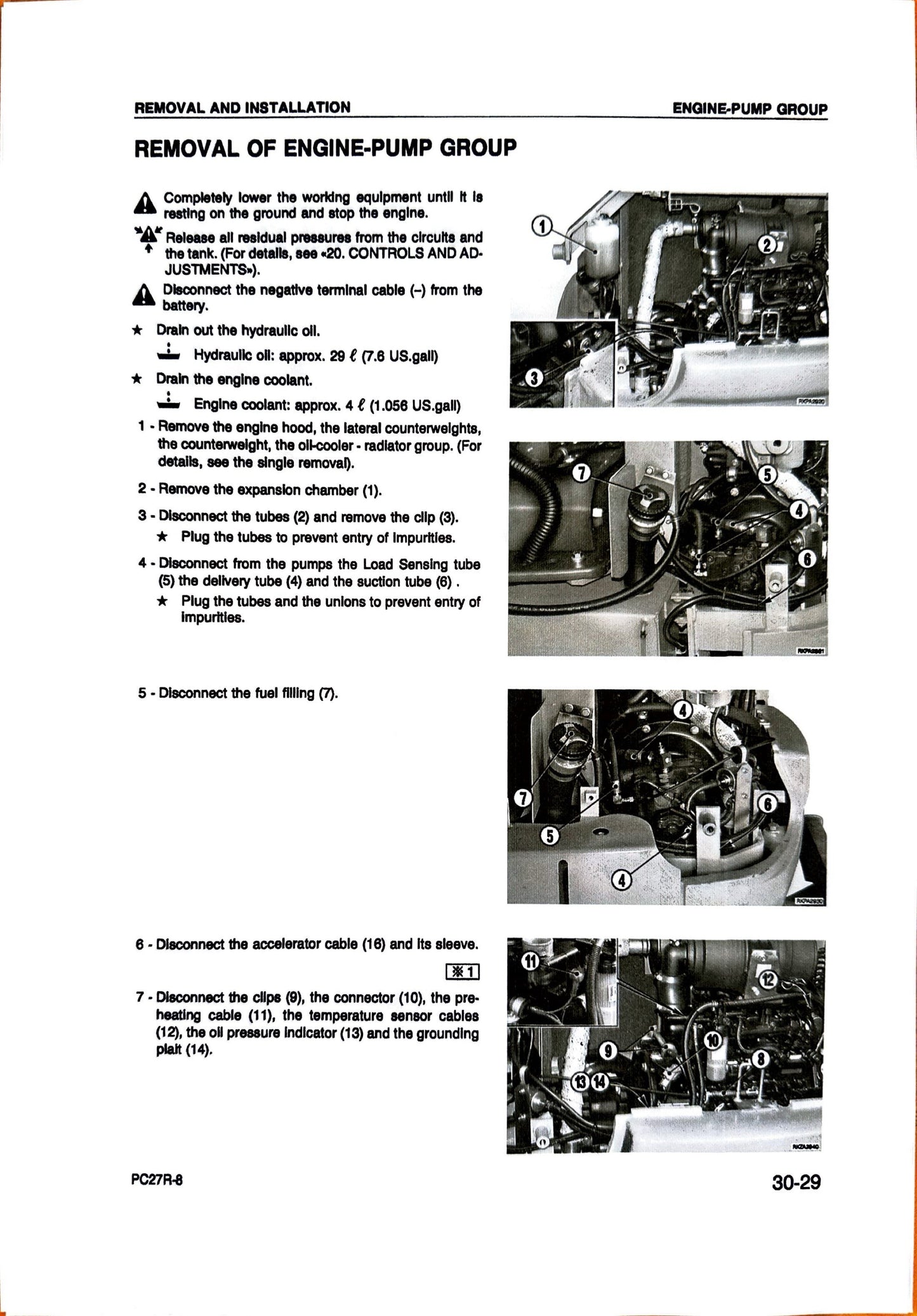 Komatsu PC27R-8 hydraulic excavator Shop Manual WEBM002900 - digital version