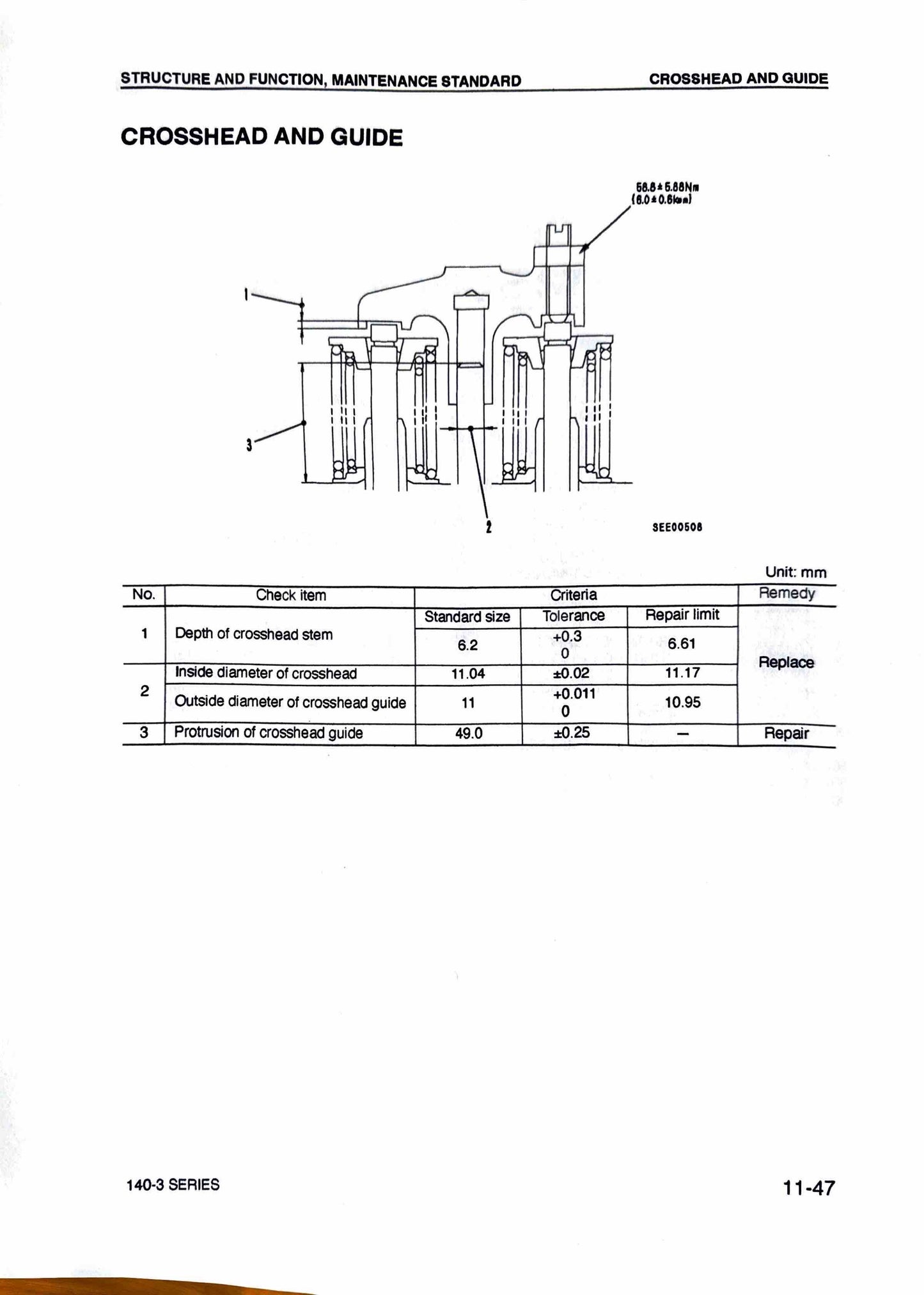 Komatsu 140-3 series diesel engine Shop Manual - SEBM022208 Digital version