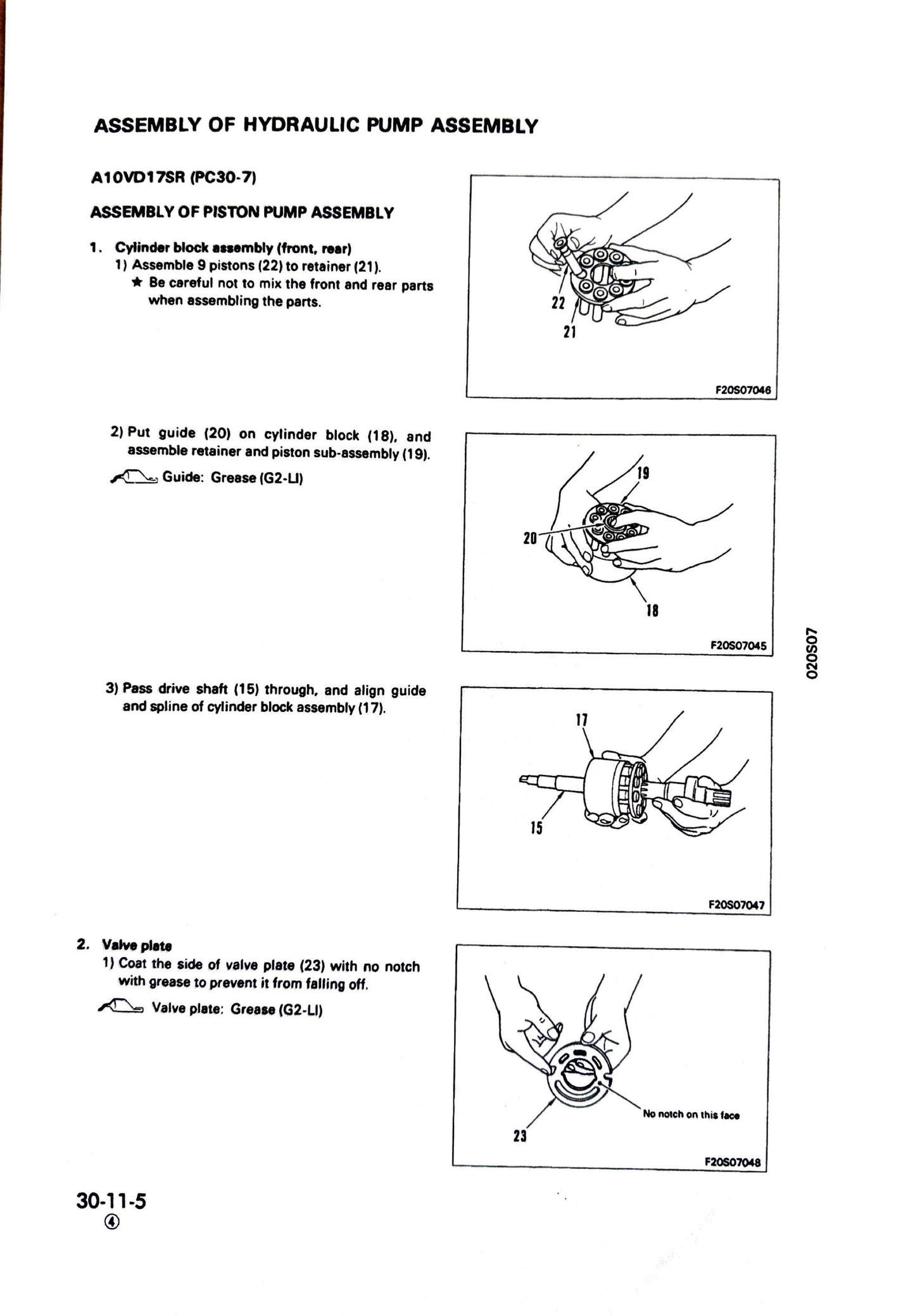 Komatsu PC25-1, PC30-7, PC40-7, PC45-1 Shop Manual - SEBM020S0707 Digital version
