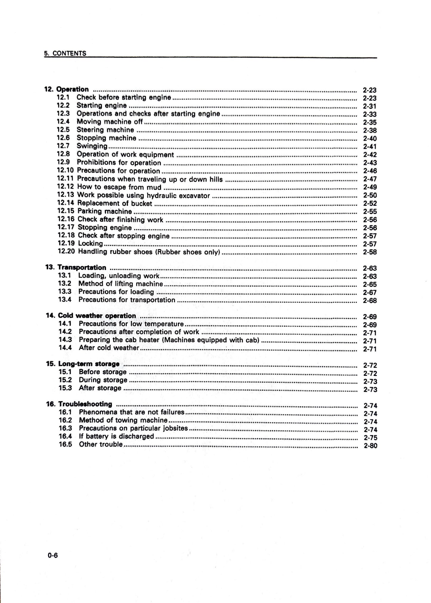 Komatsu PC25-1, PC30-7, PC40-7, PC45-1 Operation and Maintenance Manual - SEAM006600 Digital version