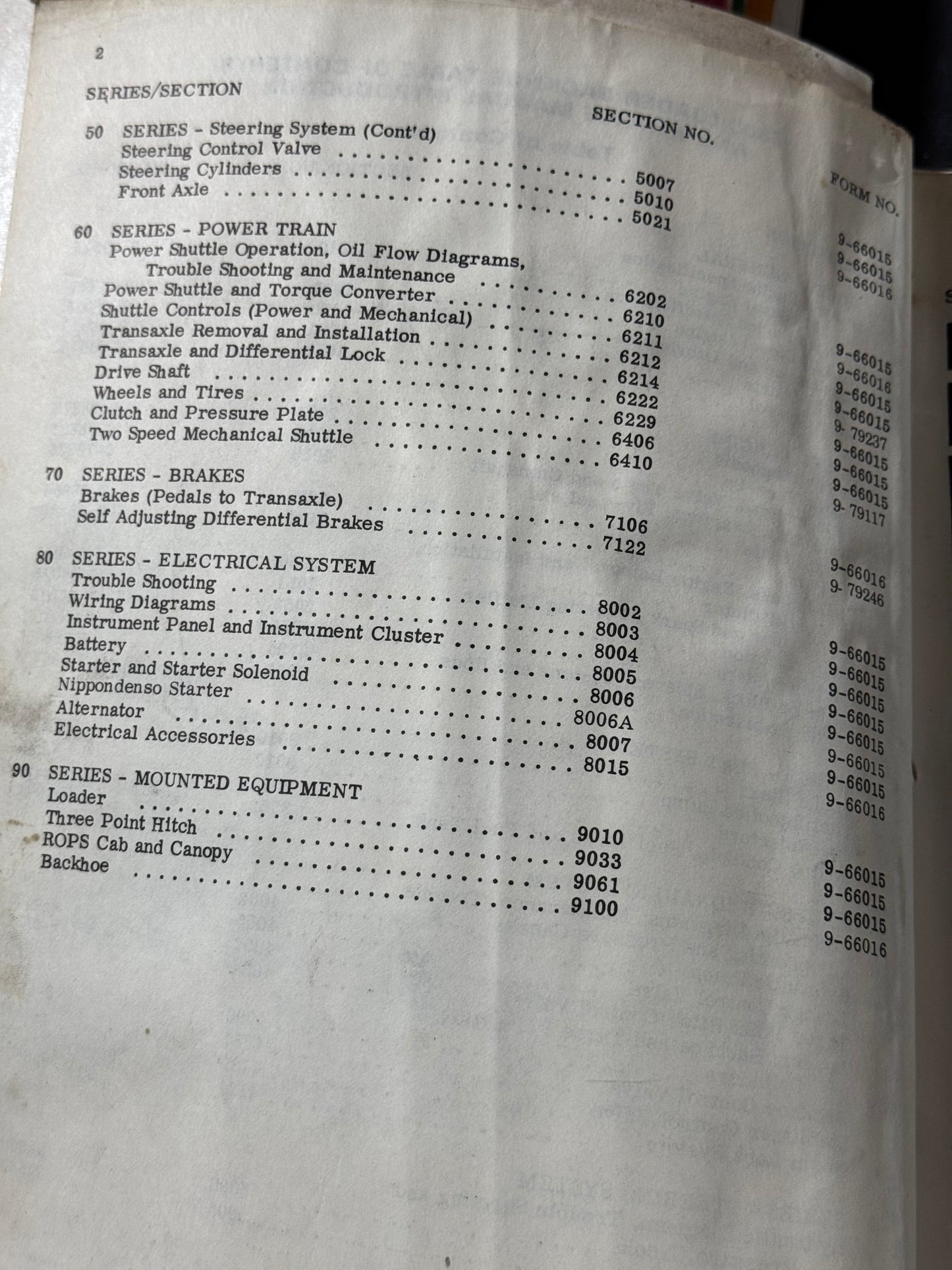 Case 580C Loader Backhoe Service manual - physical product