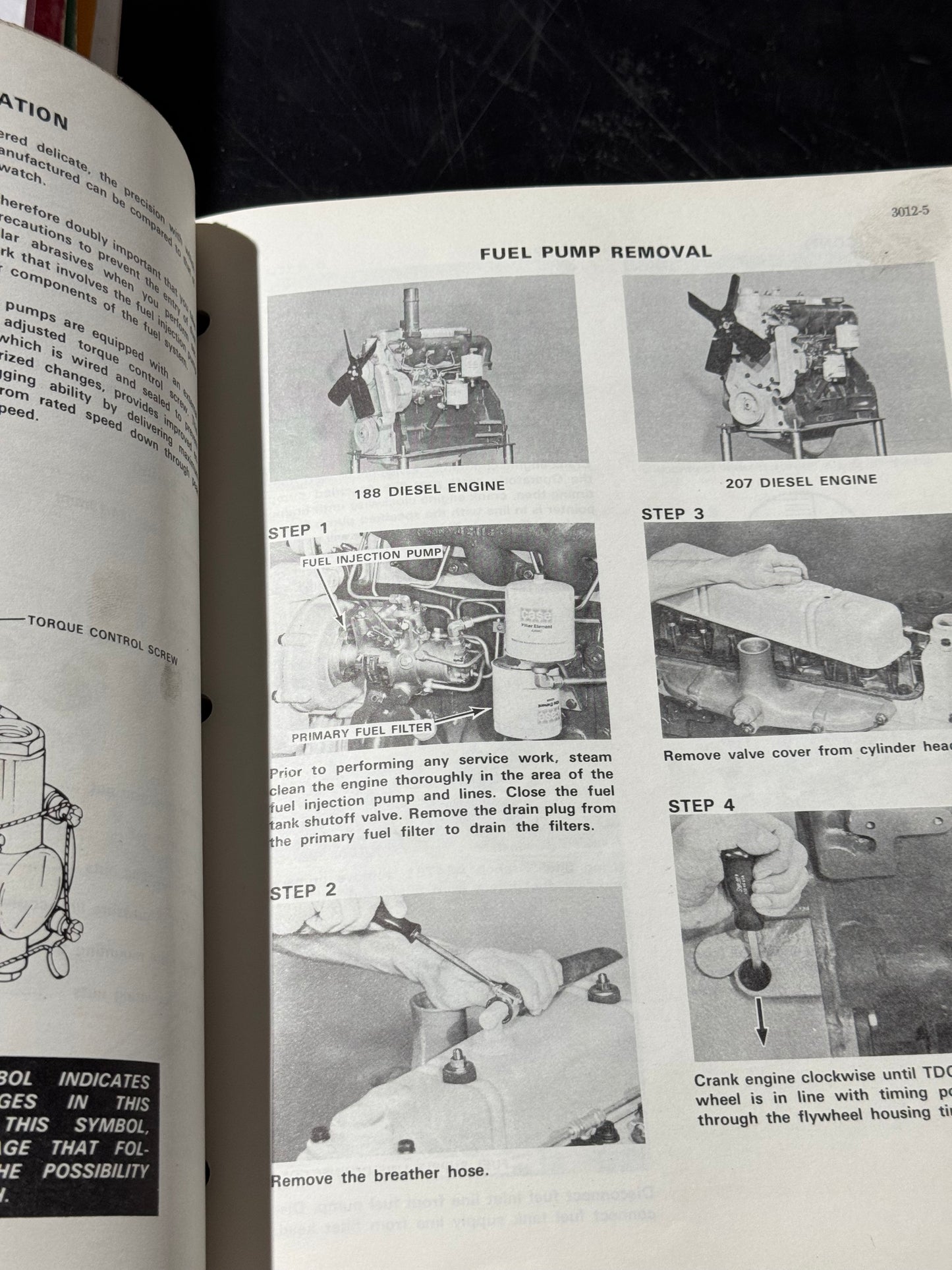 Case 580C Loader Backhoe Service manual - physical product