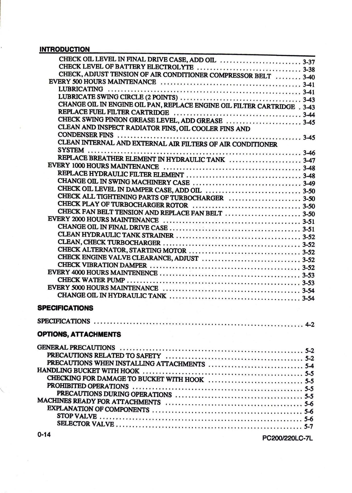 Komatsu Galeo PC200LC-7L and PC220LC-7L Hydraulic Excavator Operation & Maintenance Manual - CEAM008600 Digital version