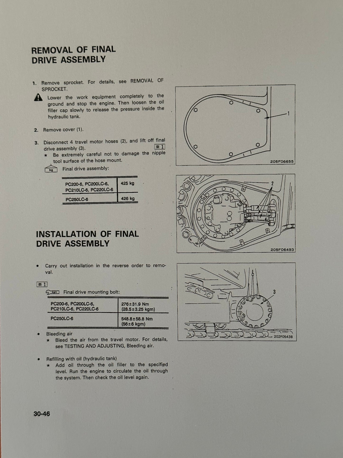 Komatsu PC200-6, PC200LC-6, PC210LC-6, PC220LC-6, PC250LC-6 Excavators Shop Manual - CEBMX20601 Digital version