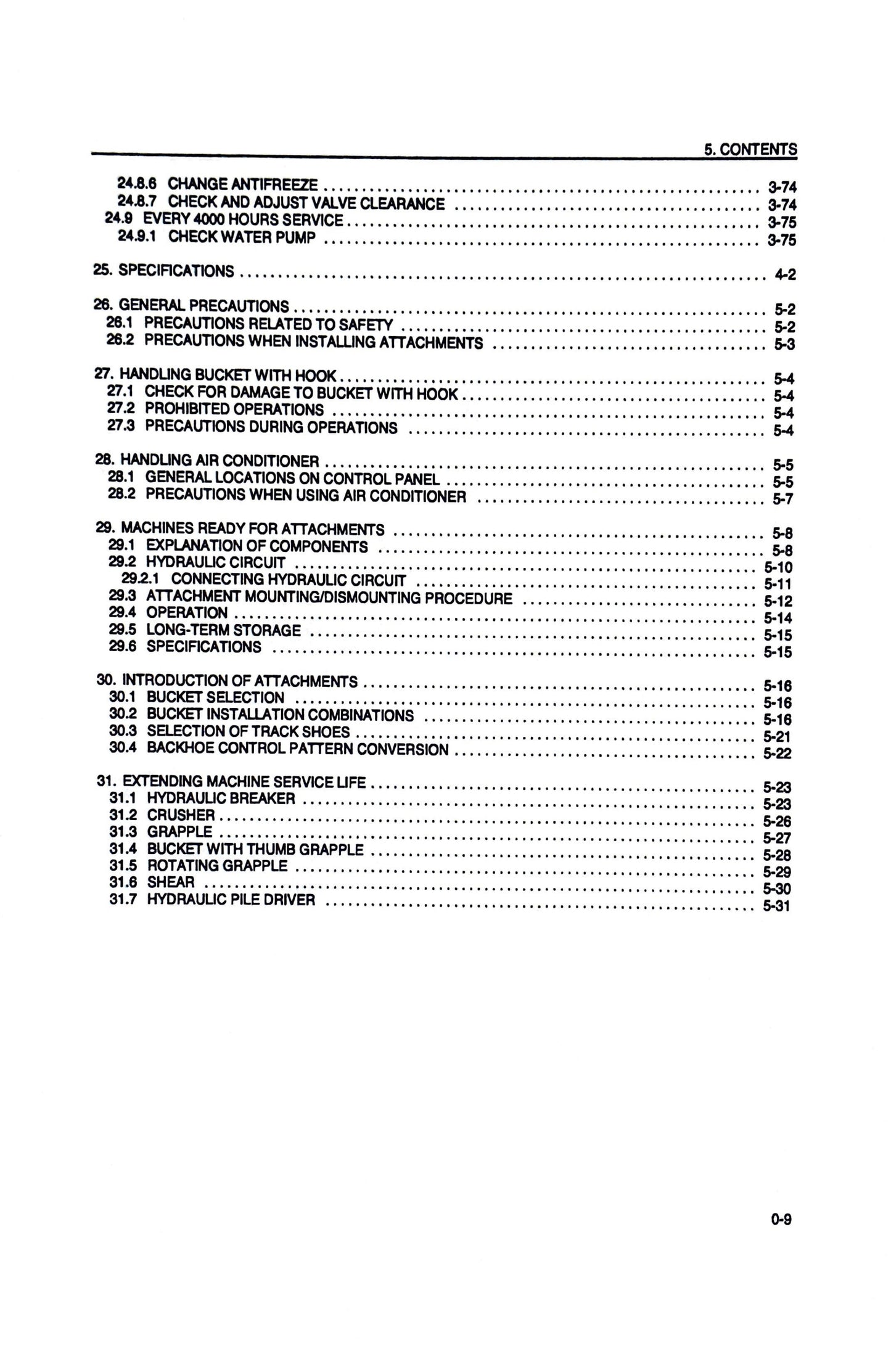 Komatsu PC200, PC200LC-6, PC210LC-6, PC220LC-6, PC250LC-6 Hydraulic Excavators Operation & Maintenance Manual - CEAM000101 Digital version