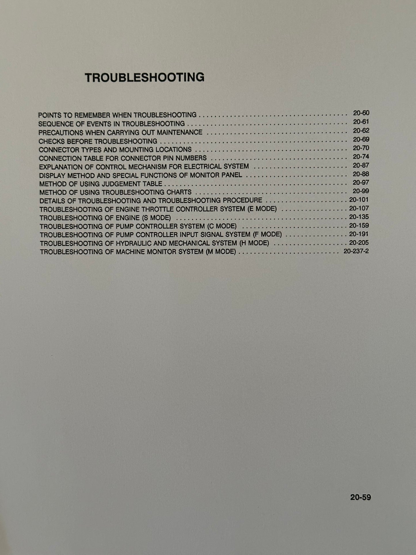 Komatsu PC200-6, PC200LC-6, PC210LC-6, PC220LC-6, PC250LC-6 Excavators Shop Manual - CEBMX20601 Digital version