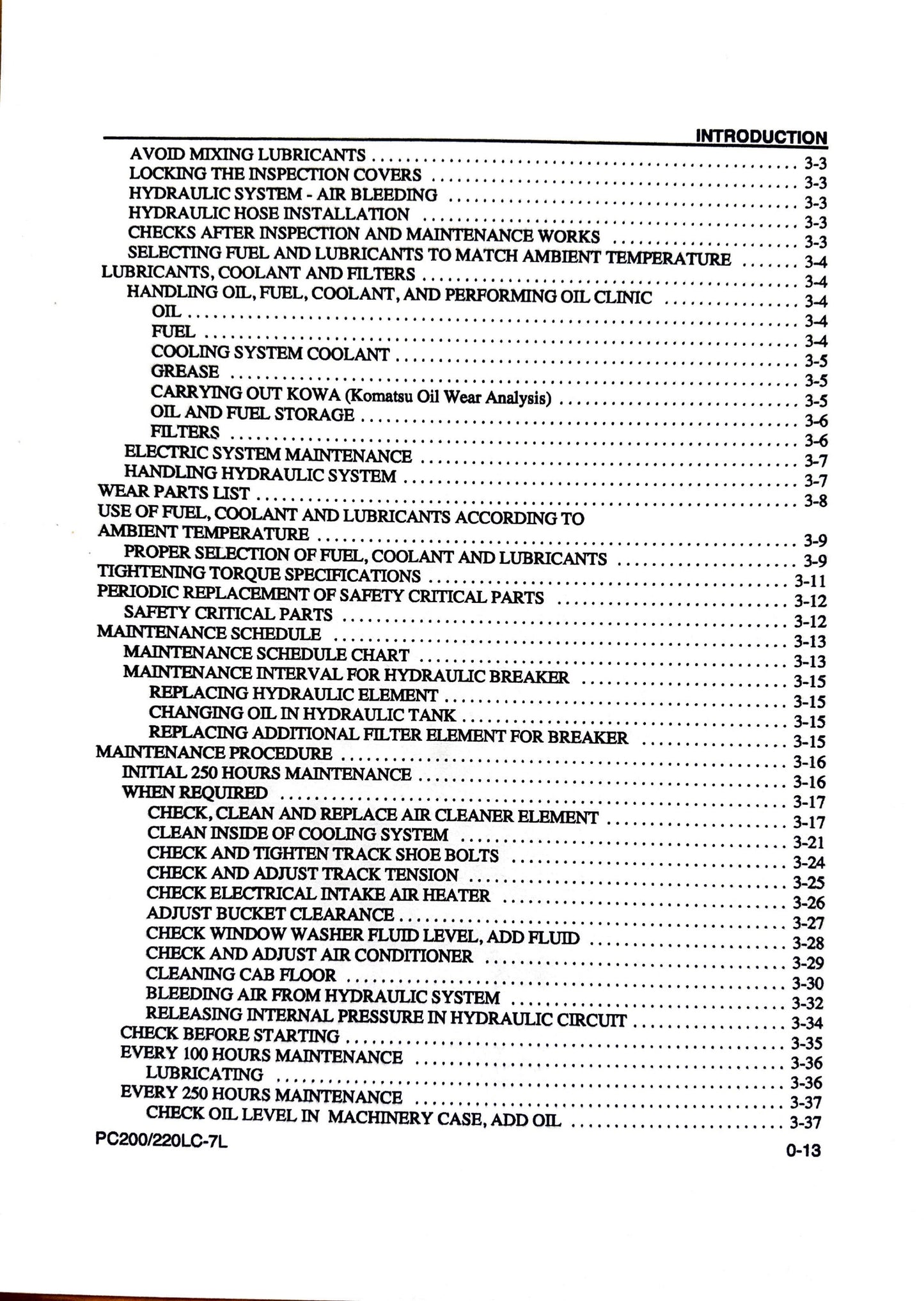 Komatsu Galeo PC200LC-7L and PC220LC-7L Hydraulic Excavator Operation & Maintenance Manual - CEAM008600 Digital version
