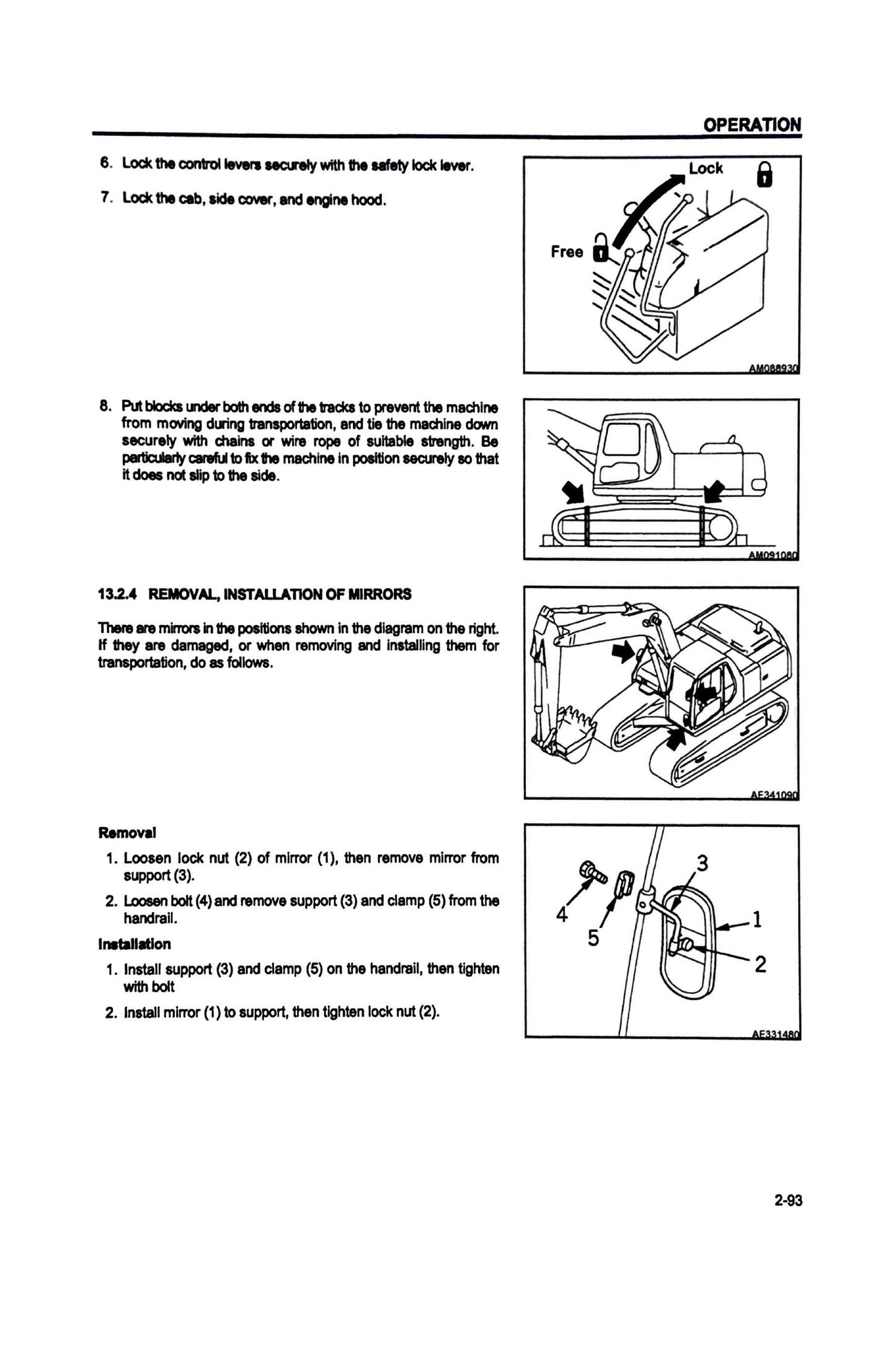 Komatsu PC270LC-6 Hydraulic Excavator s/n A83001 and up - Operation & Maintenance Manual - CEAM003400 Digital version