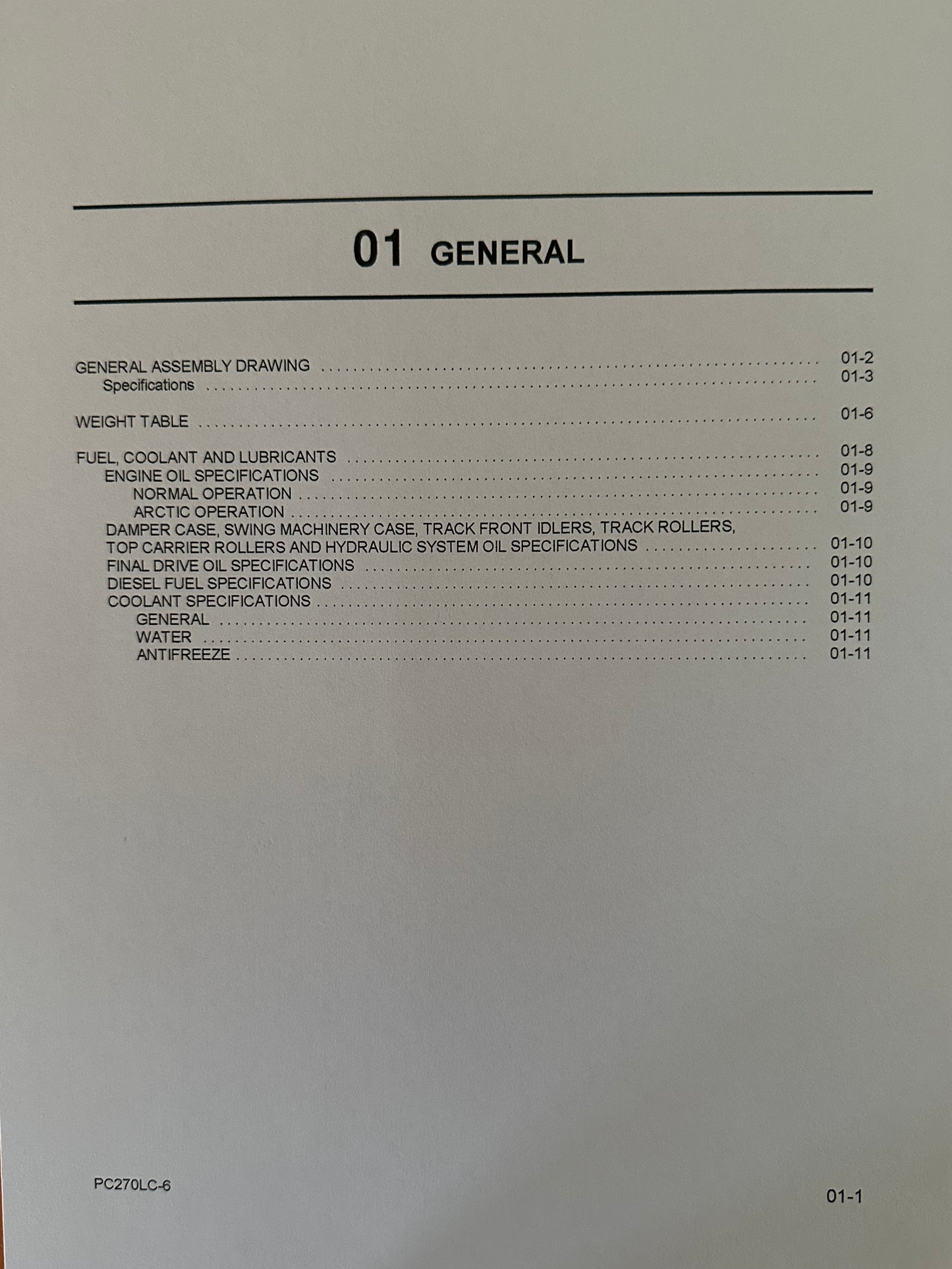 Komatsu PC270LC-6LE Hydraulic Excavator s/n A83001 and up - Shop Manual - CEBM003001 Digital version