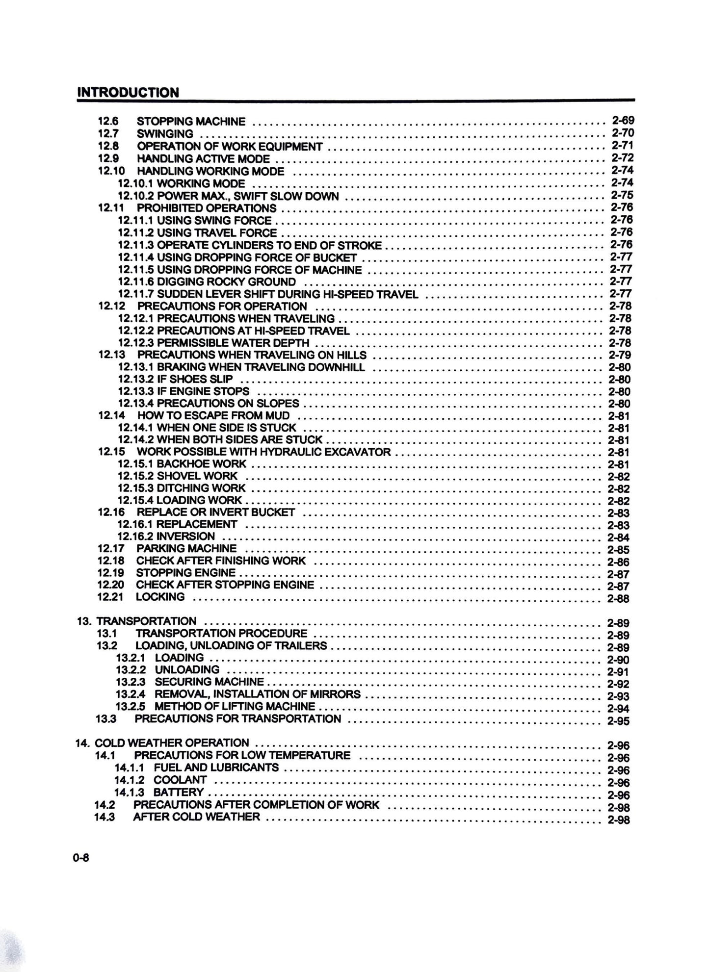 Komatsu PC270LC-6 Hydraulic Excavator s/n A83001 and up - Operation & Maintenance Manual - CEAM003400 Digital version