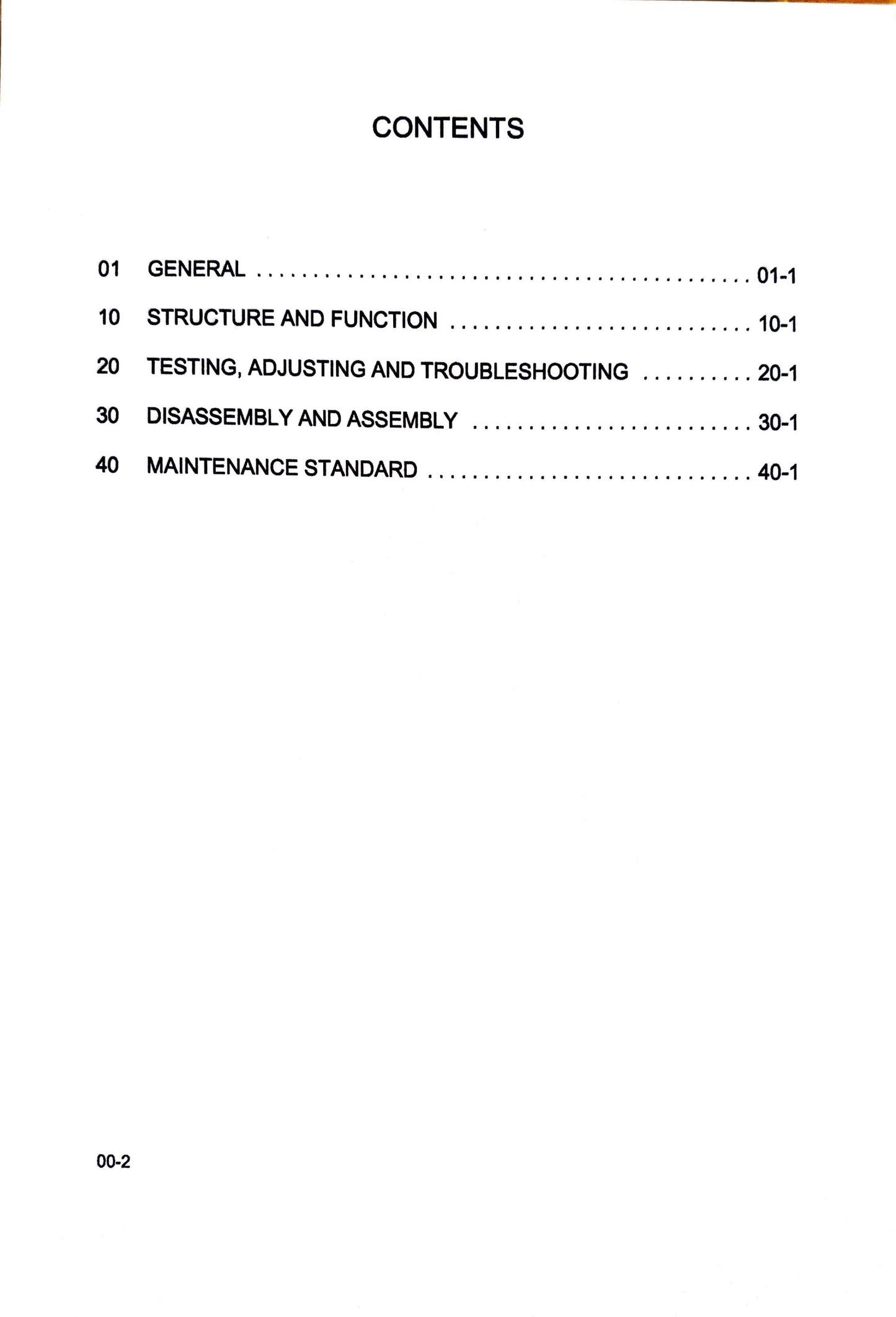 Komatsu PC200LC-6, PC210LC-6, PC220LC-6, PC250LC-6 Hydraulic Excavators Shop Manual - CEBM001001 Digital version
