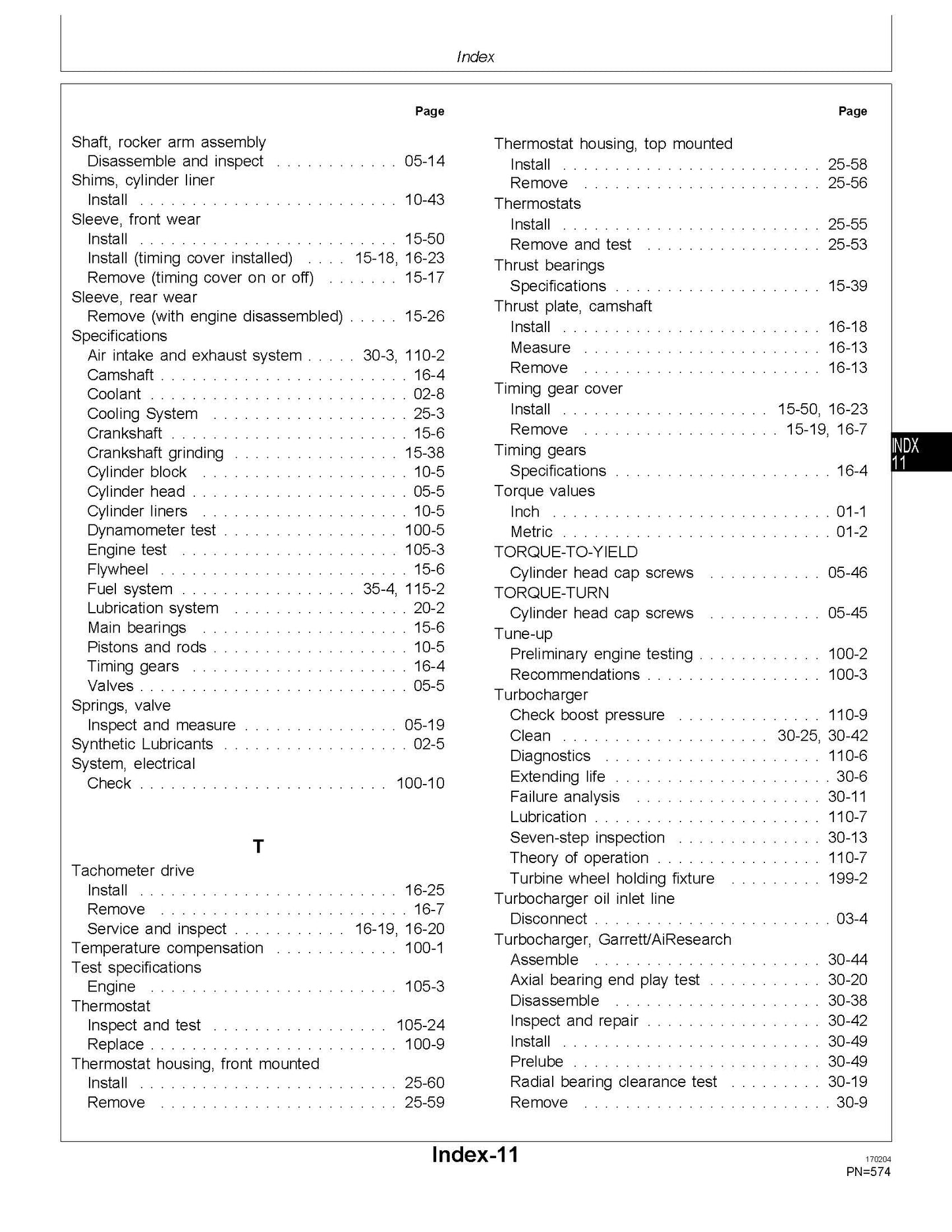 John Deere Series 400 Model 6466 Diesel Engines manual CTM1 - digital version