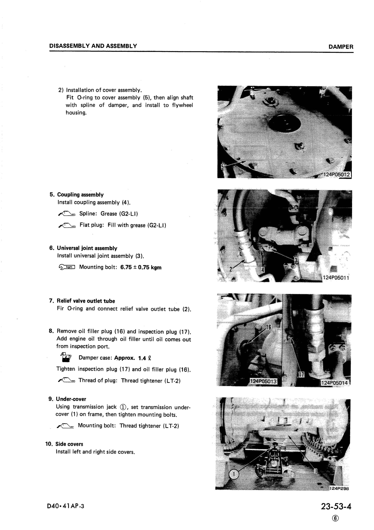 Komatsu D40A,P-3, D41A,E,P-3, D41A-3A Shop manual - digital copy SEBM0120C07