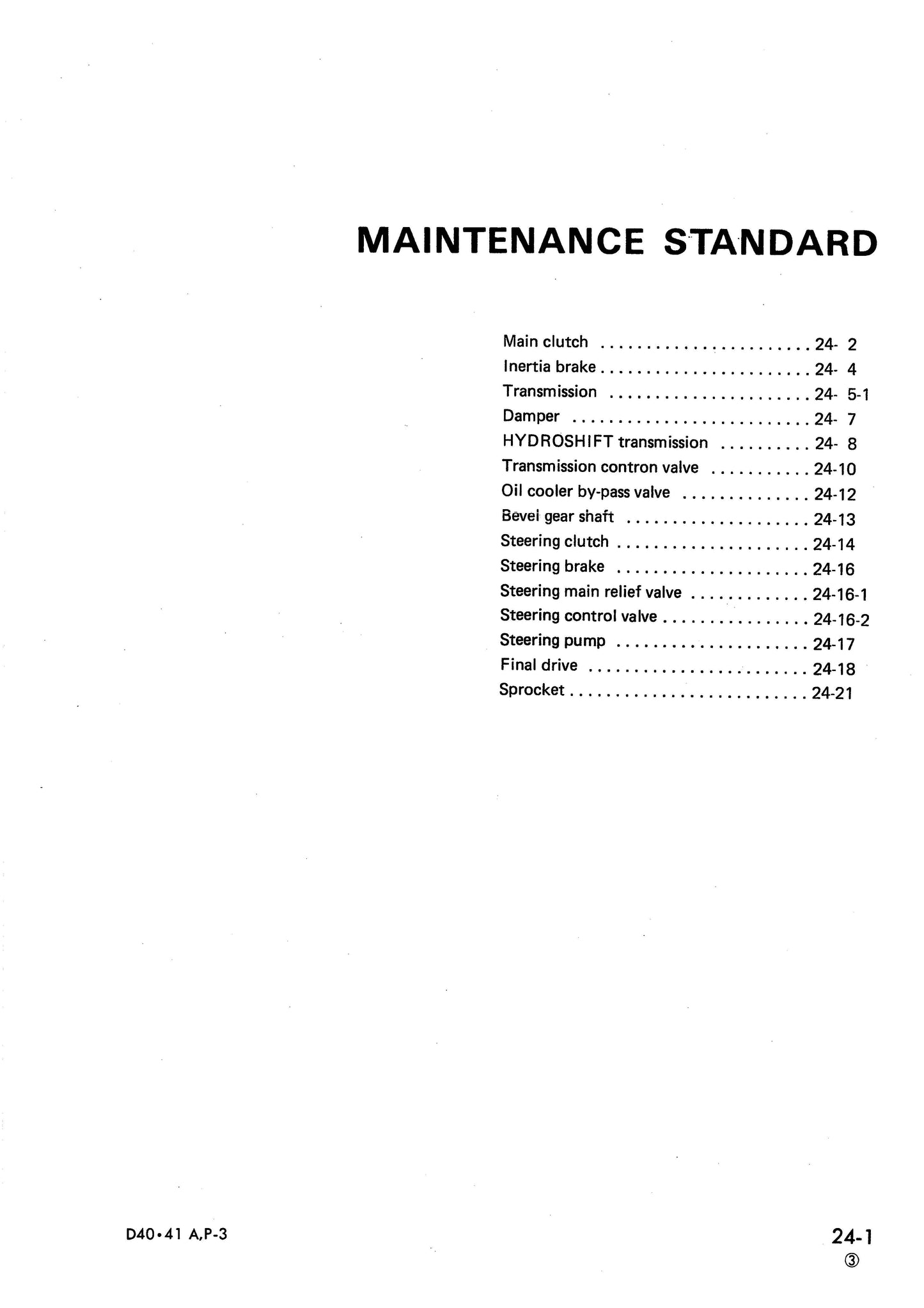Komatsu D40A,P-3, D41A,E,P-3, D41A-3A Shop manual - digital copy SEBM0120C07