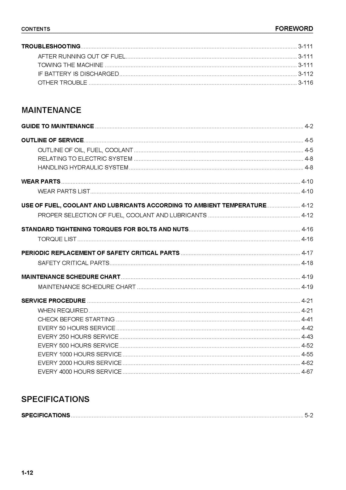 Komatsu D65EX-12, D65PX-12 bulldozer Operation and Maintenance manual - digital copy SEAM007209T