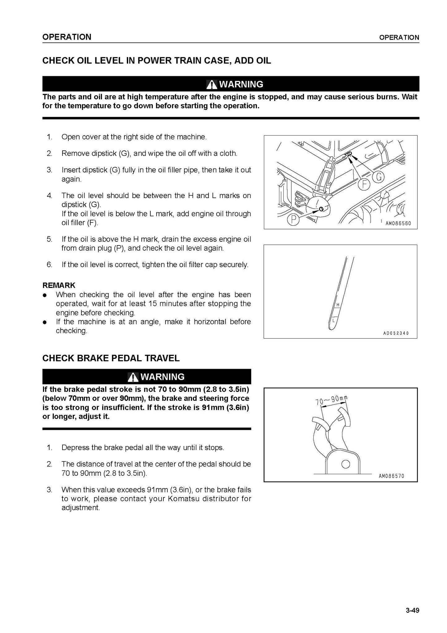 Komatsu D65EX-12, D65PX-12 bulldozer Operation and Maintenance manual - digital copy SEAM007209T