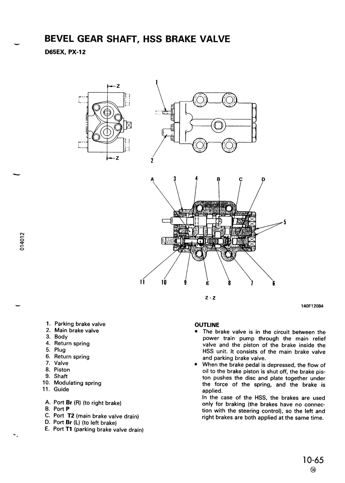 Komatsu D65E,P-12 and D65EX,PX-12 bulldozer Workshop manual - digital copy SEBM001920