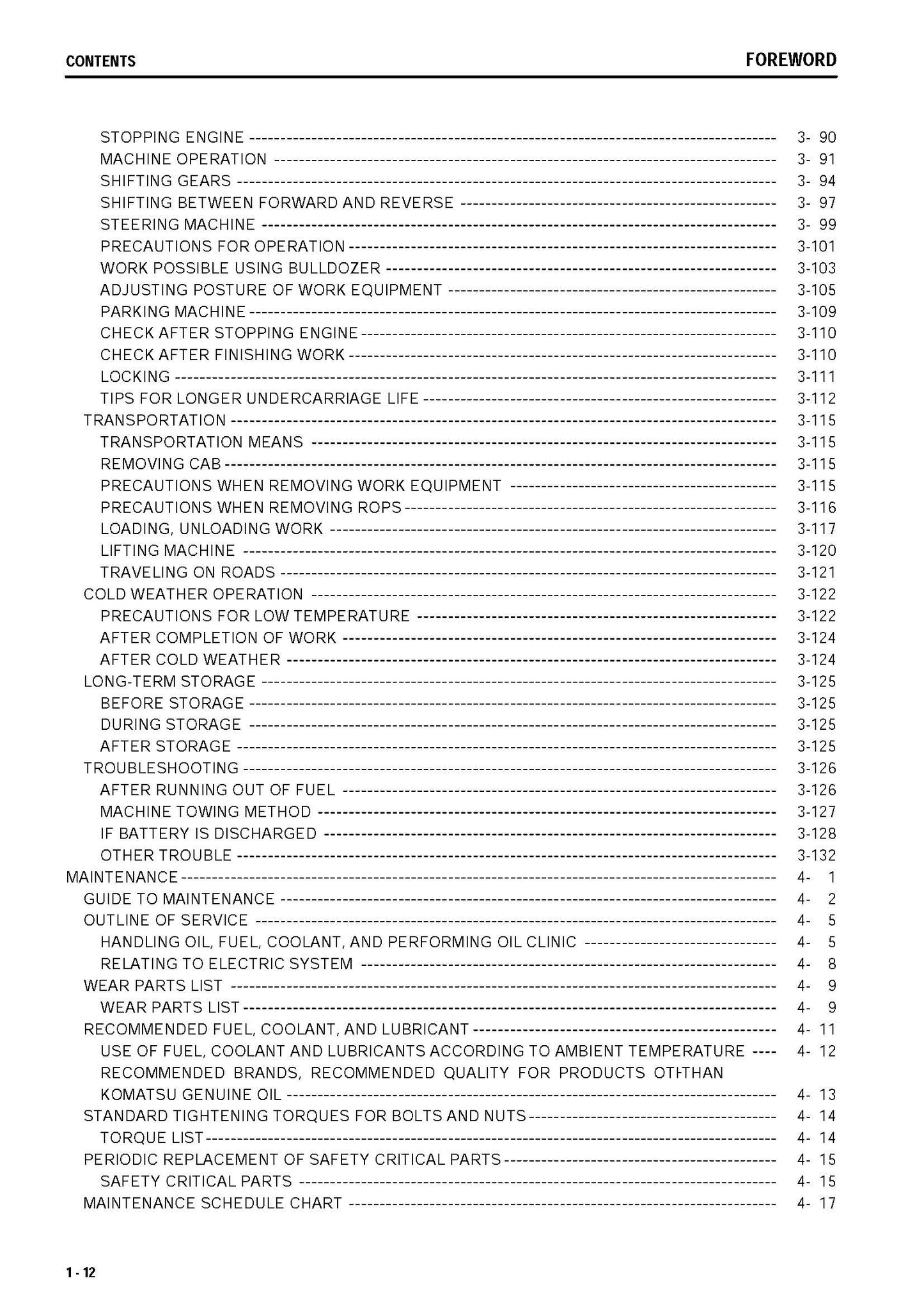 Komatsu D65EX-15, D65PX-15, D65WX-15 bulldozers Operation and maintenance manual - digital version TEN00013-00