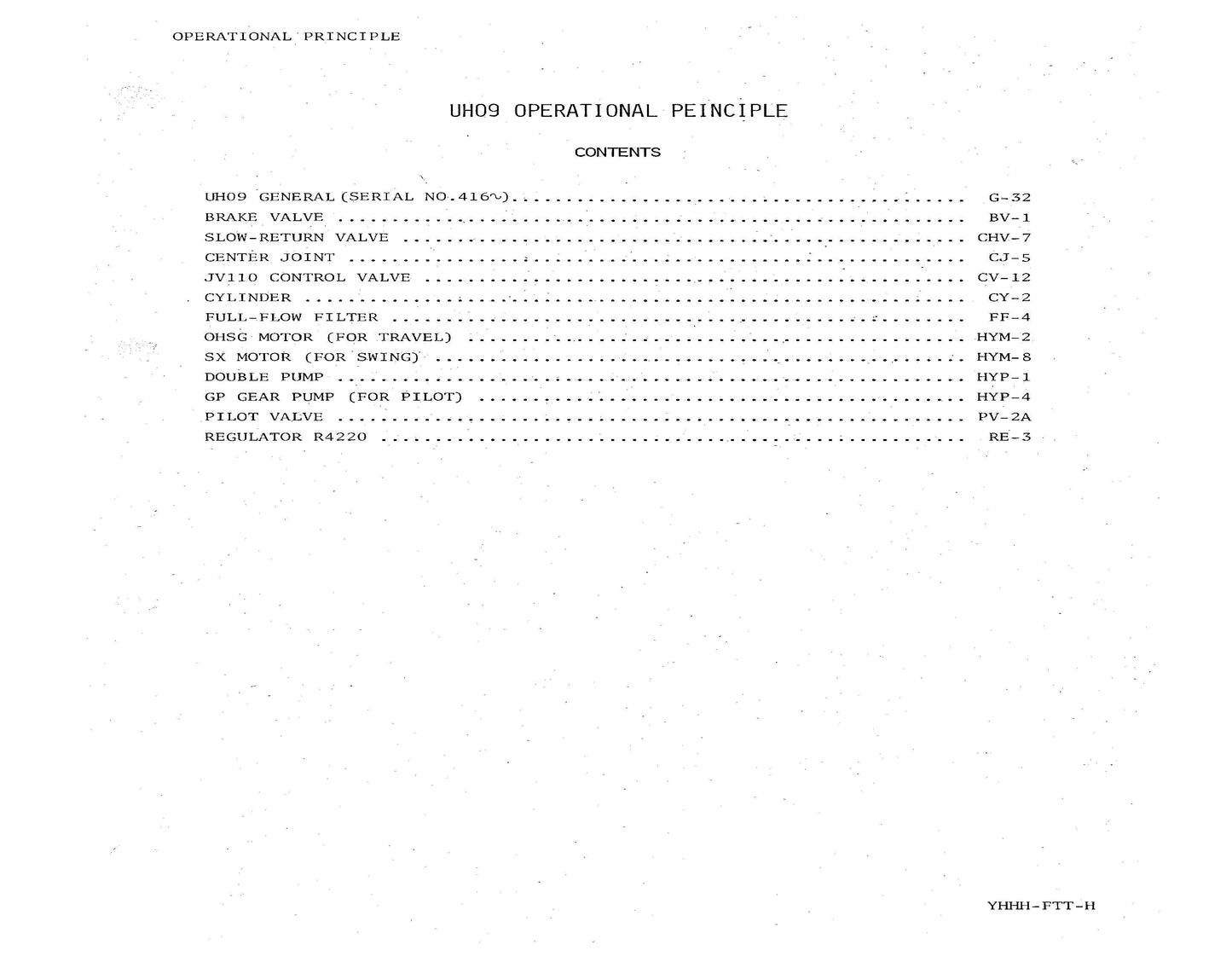 Hitachi UH09 Technical Manual - KM-013-00 Digital version
