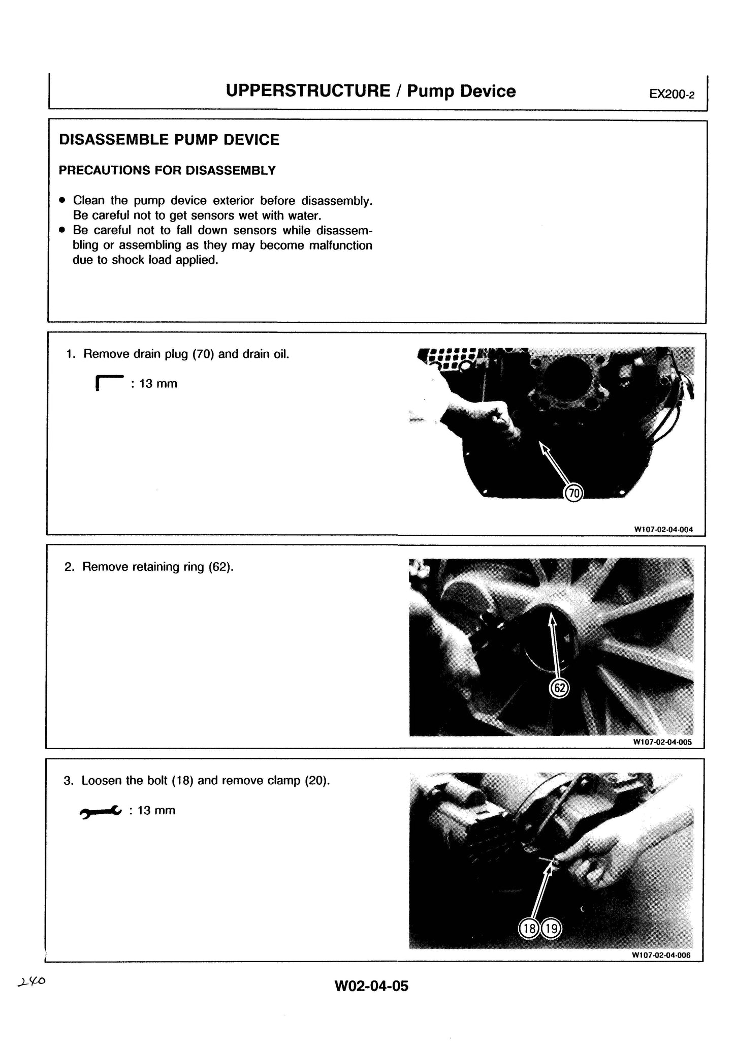 Hitachi EX200-2, EX200LC-2 Service Manual - KM-107-E0-3 Digital version