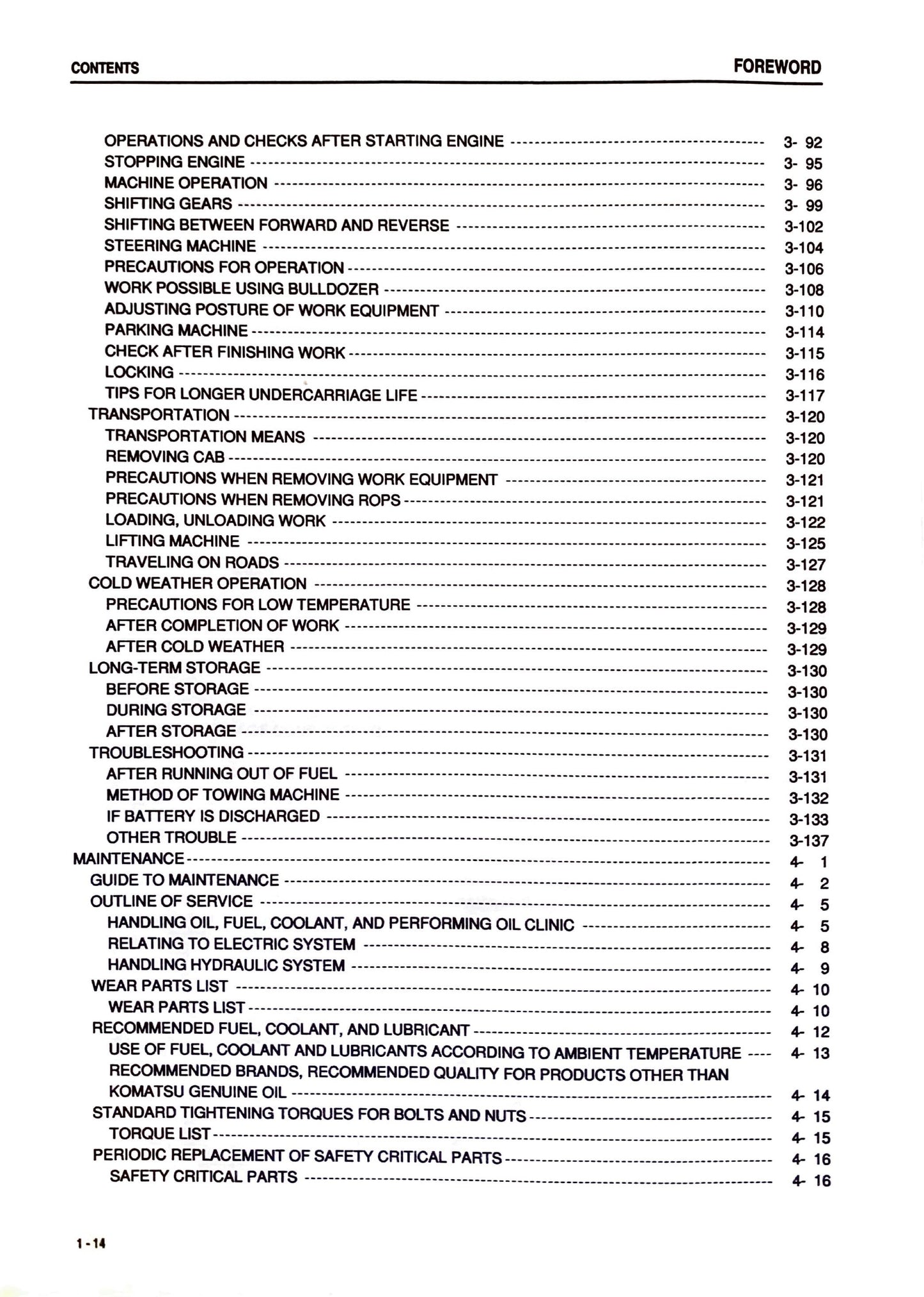Komatsu D65EX-15EO, D65PX-15EO, D65WX-15EO Operation and maintenance manual - digital version TEN00103-05