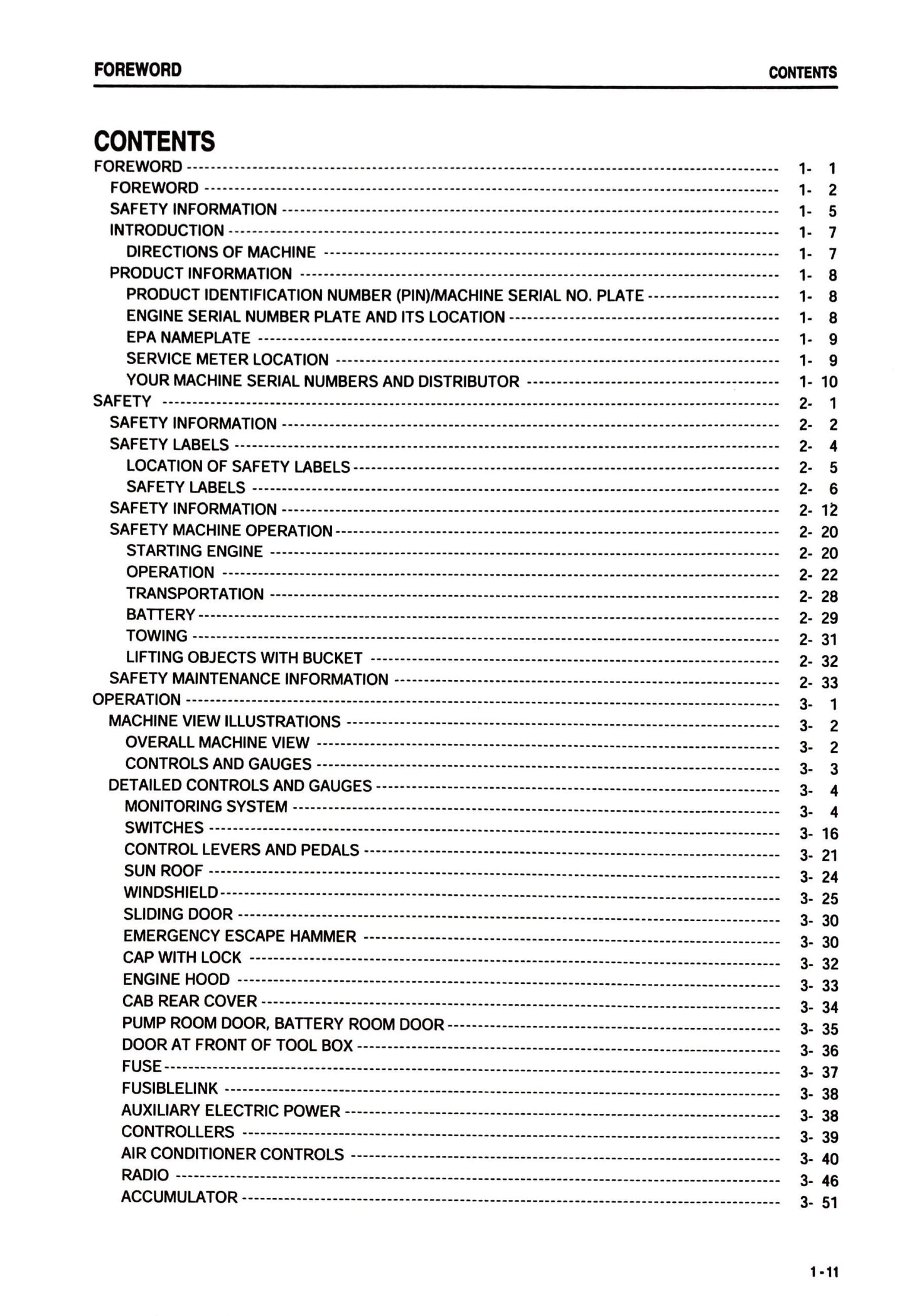 Komatsu PC138US-2, PC138USLC-2 Hydraulic Excavator Operation and Maintenance Manual - SEAM035409T Digital version