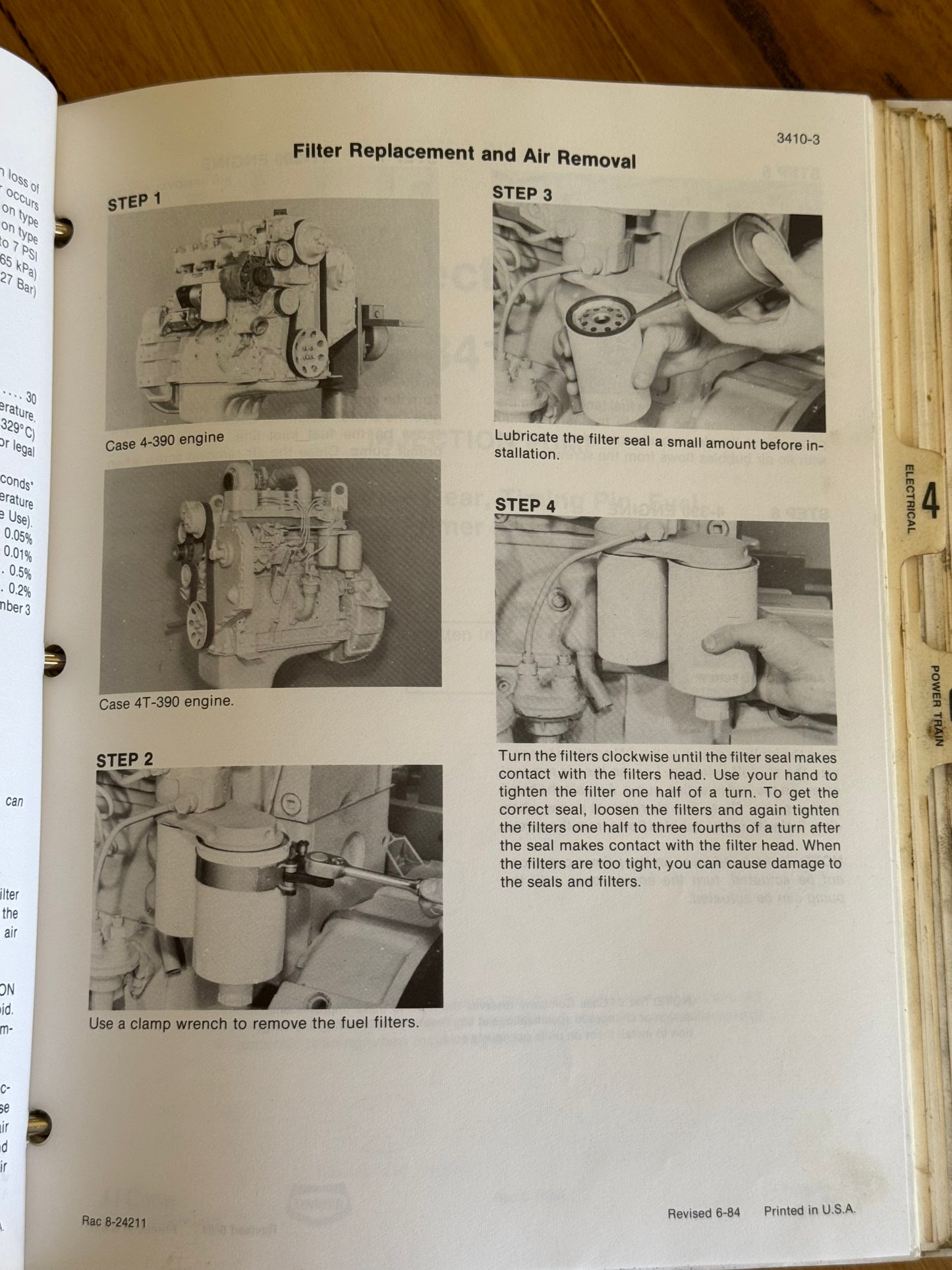Case 1840 Uni-loader service manual BUR 8-11090- physical product
