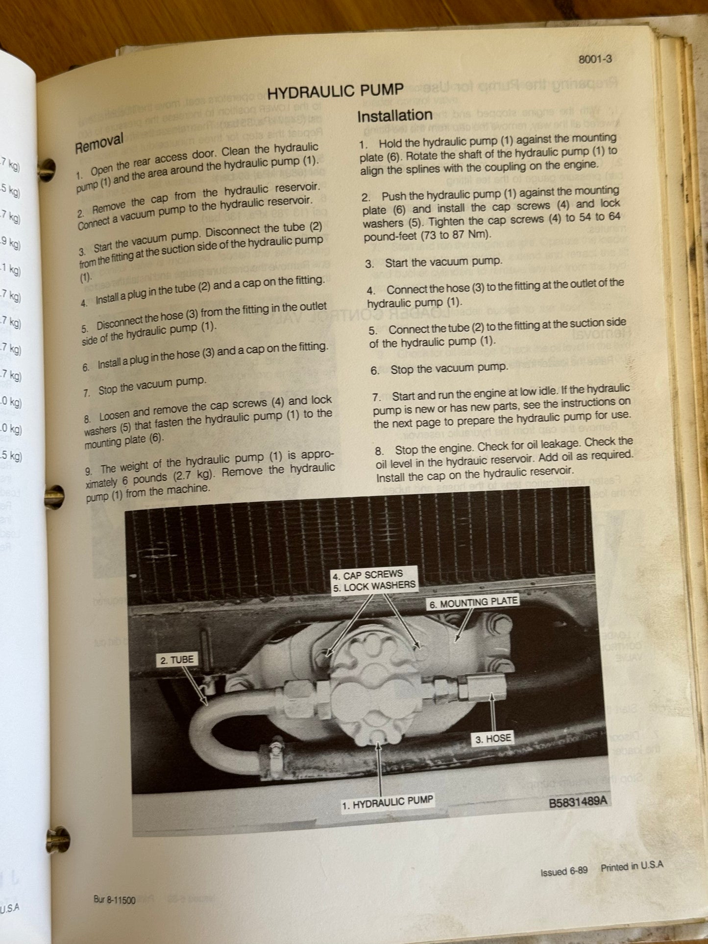 Case 1840 Uni-loader service manual BUR 8-11090- physical product