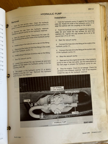 Case 1840 Uni-loader service manual BUR 8-11090- physical product