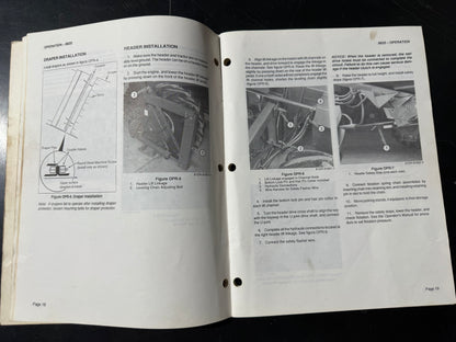 Case Draper Header Operator's manual - physical product