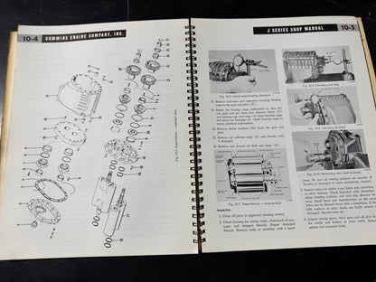 Cummins J series diesel engine Shop manual - physical product