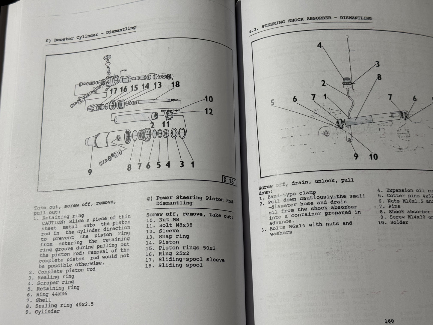 Zetor 3320 - 6340 Tractor workshop manual - physical product