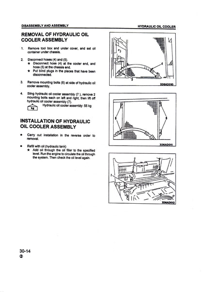 Komatsu PC200, PC200LC-6, PC210LC-6, PC220LC-6, PC250LC-6 Hydraulic Excavators Shop Manual - CEBM000102  Digital version