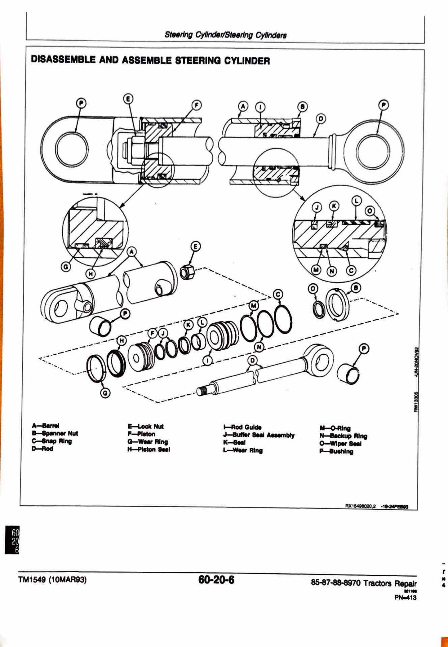 John Deere 8570, 8770, 8870 and 8970 Tractors Repair manual TM1549 - digital version