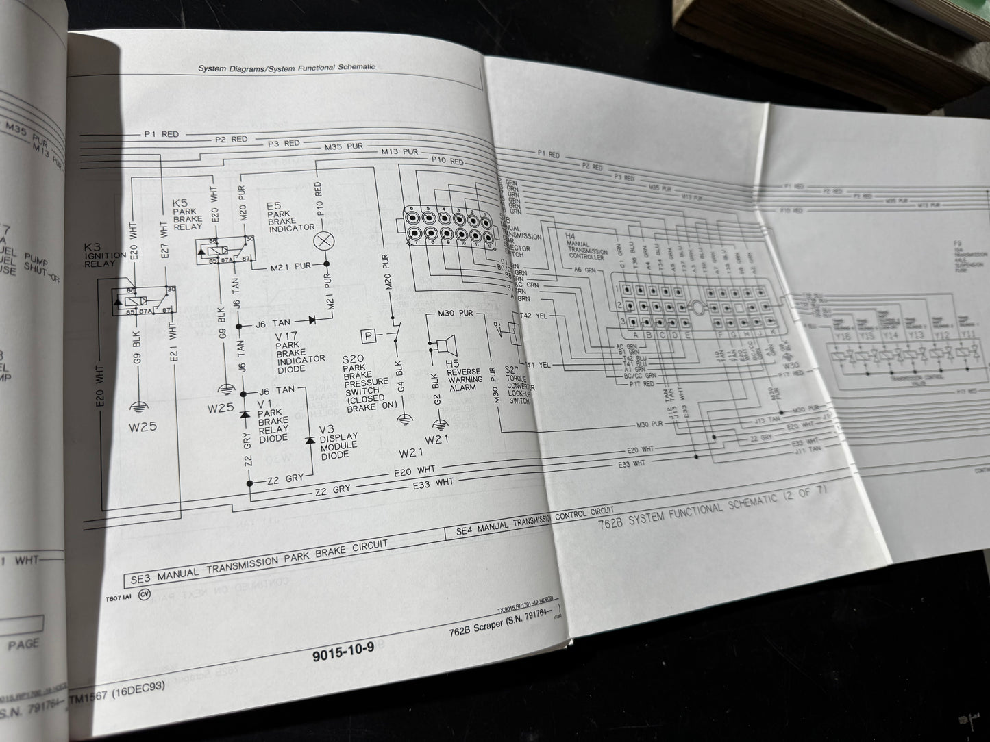 John Deere 762B scraper Operations and Test manual  TM1567 - physical product