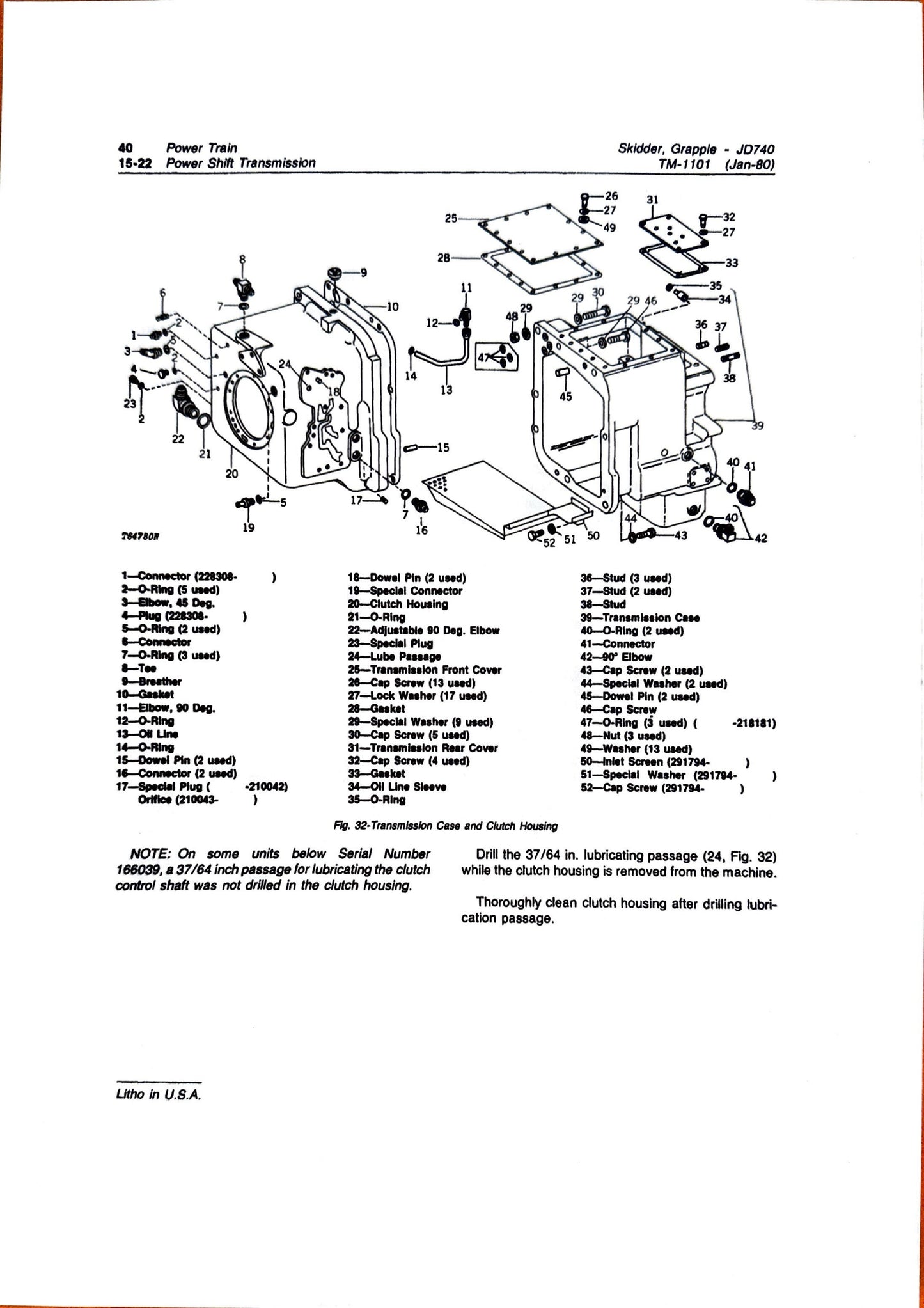 John Deere JD740 Grapple Skidder technical manual -  TM1101 - digital version