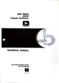 Technical manual cover for John Deere JD850 Crawler Bulldozer on a white background