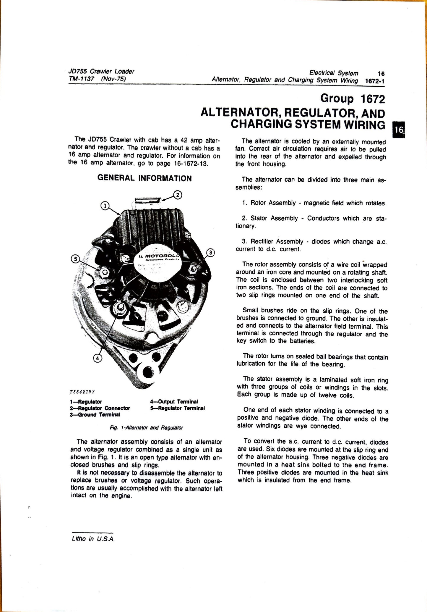 John Deere JD755 crawler loader technical manual -  TM1137 - digital version