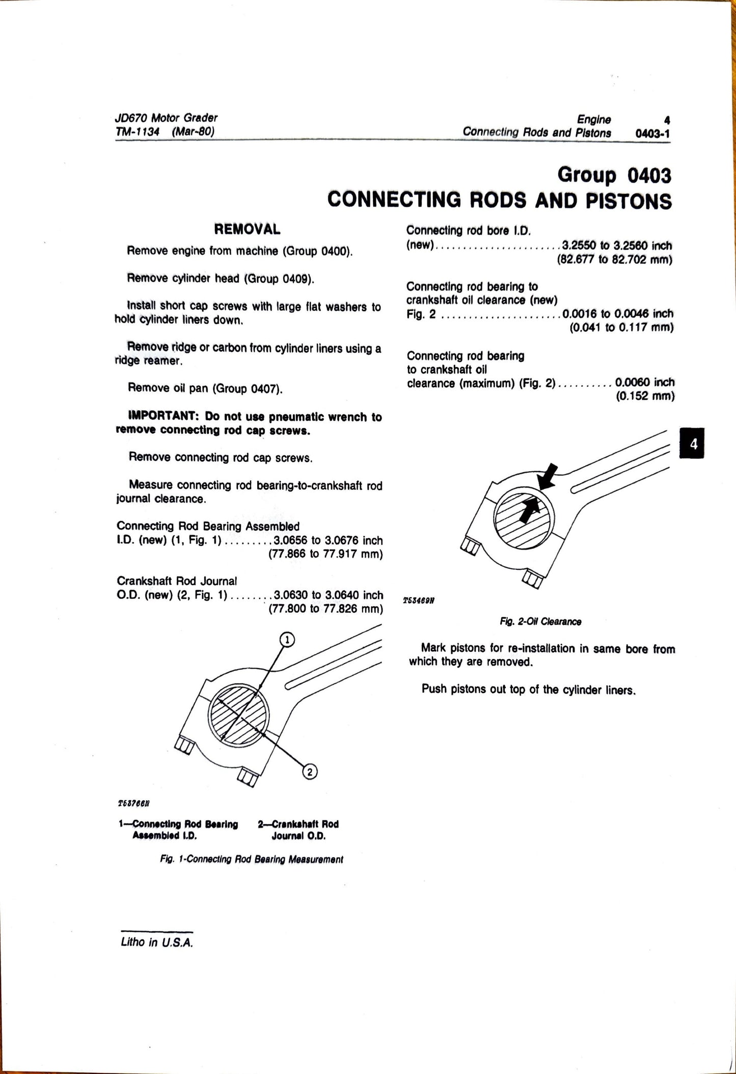 John Deere JD670 Motor Grader technical manual -  TM1134 - digital version