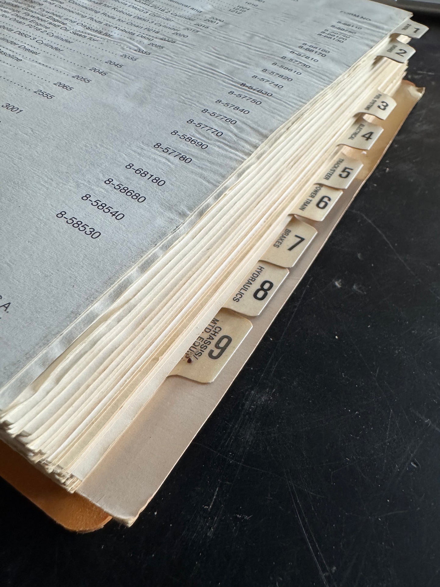 Case 1818 Uni-loader service manual BUR 8-66100- physical product