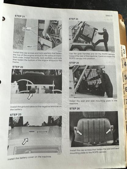 Case 1818 Uni-loader service manual BUR 8-66100- physical product