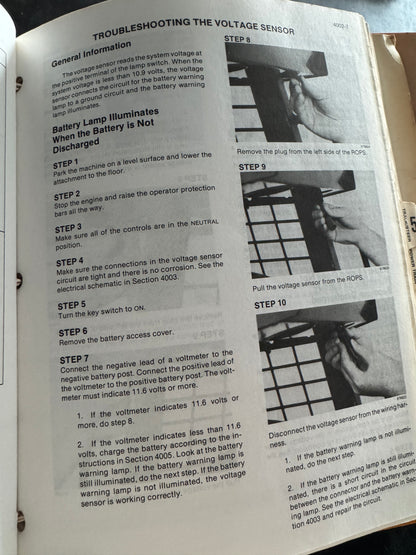 Case 1818 Uni-loader service manual BUR 8-66100- physical product
