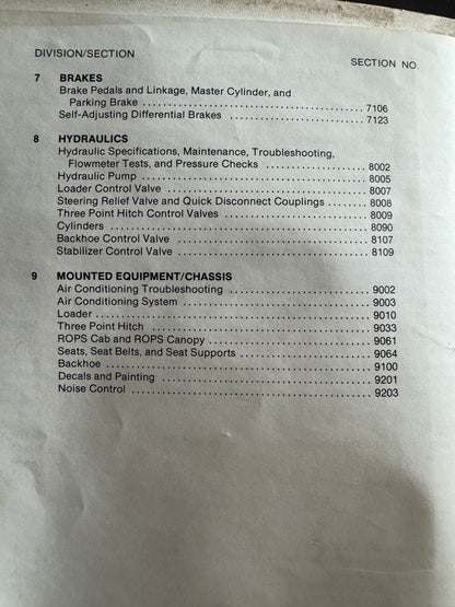 Case 580 Super E Loader Backhoe  Service  manual 8-41700 - physical product