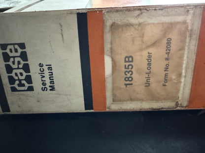 Case 1835B  Uni-loader service manual 8-42080 - physical product