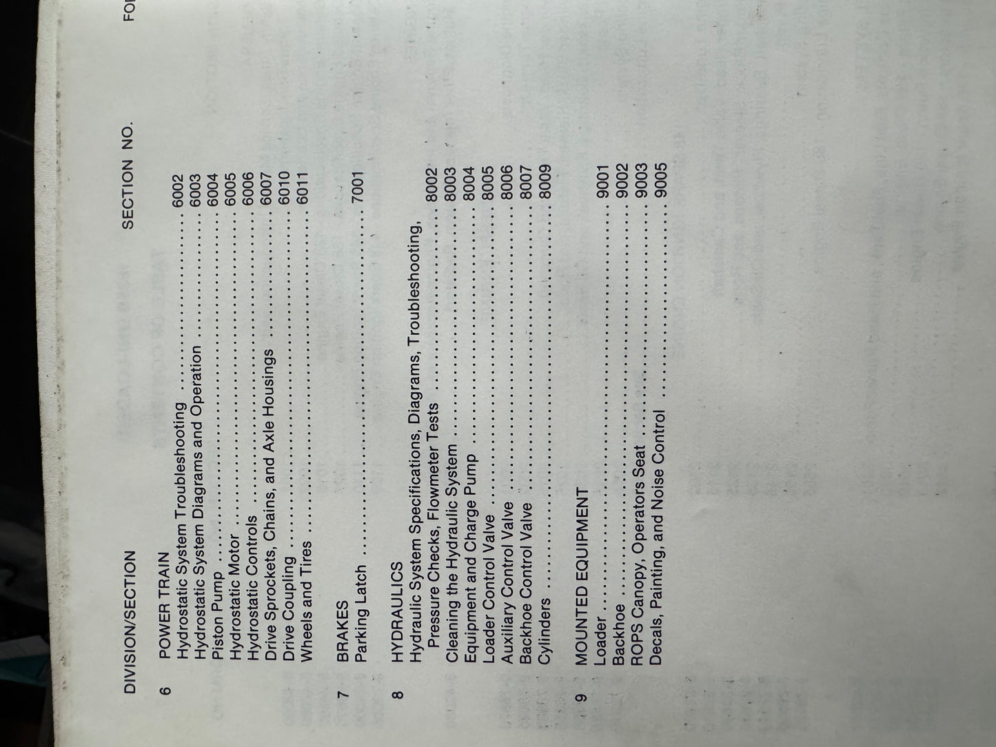 Case 1835B  Uni-loader service manual 8-42080 - physical product