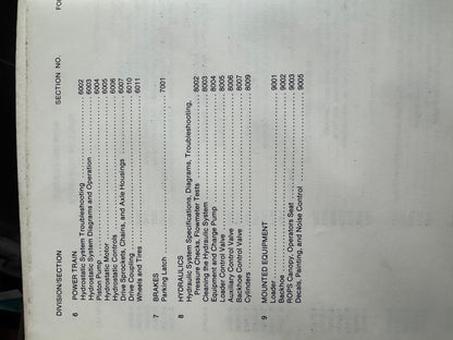 Case 1835B  Uni-loader service manual 8-42080 - physical product
