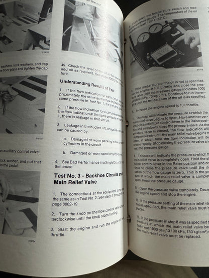 Case 1835B  Uni-loader service manual 8-42080 - physical product