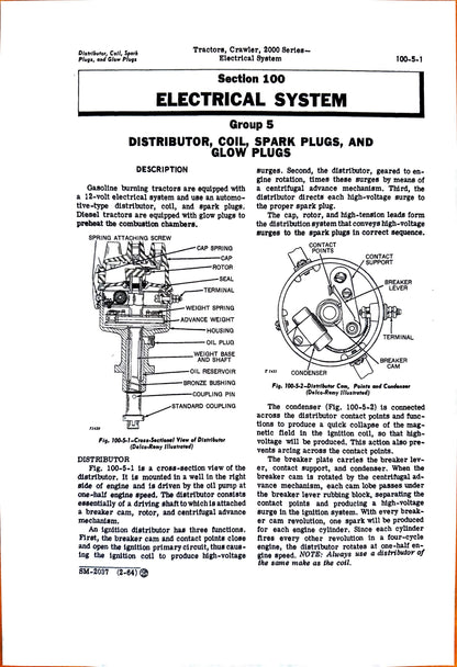 John Deere Series 2000 Crawler tractors SM2037 Service Manual - digital version